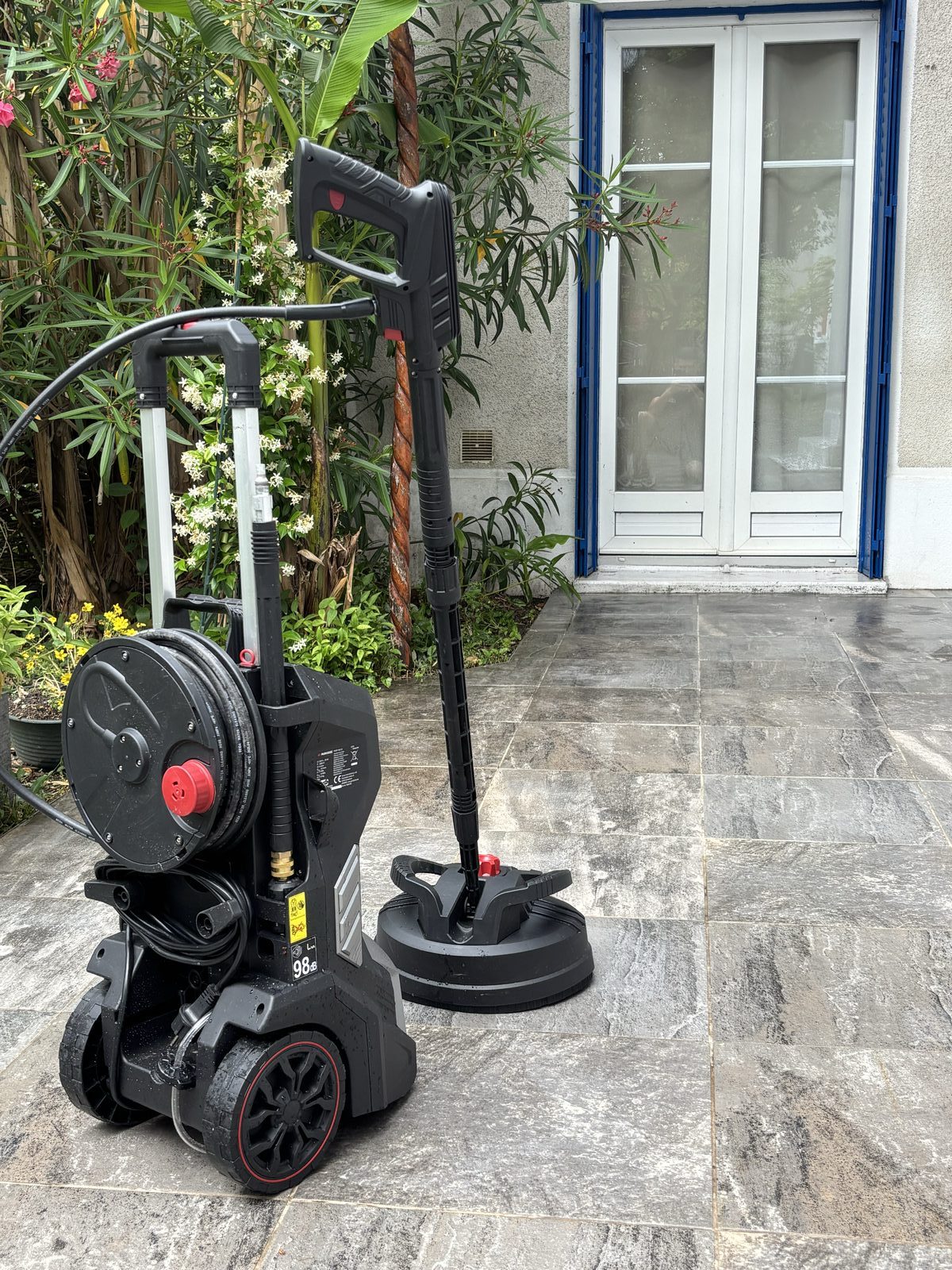 Nettoyage haute pression d'une terrasse